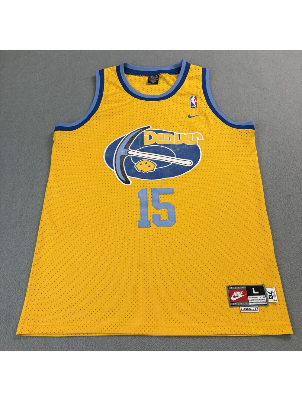 Vintage Team Nike Denver Nuggets Carmelo Anthony Basketball Jersey Large +2